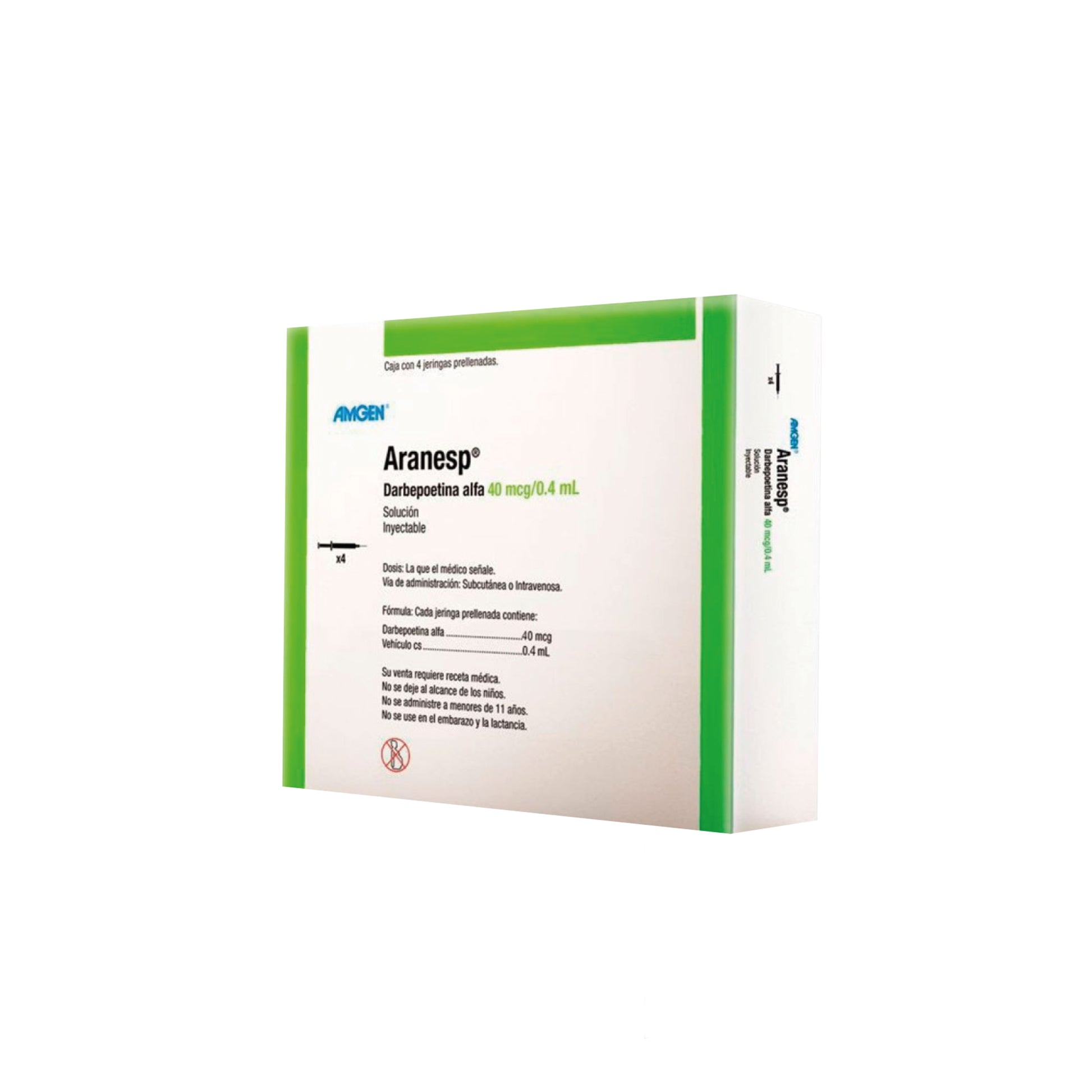Aranesp 40 mcg/0.4 ml precio México