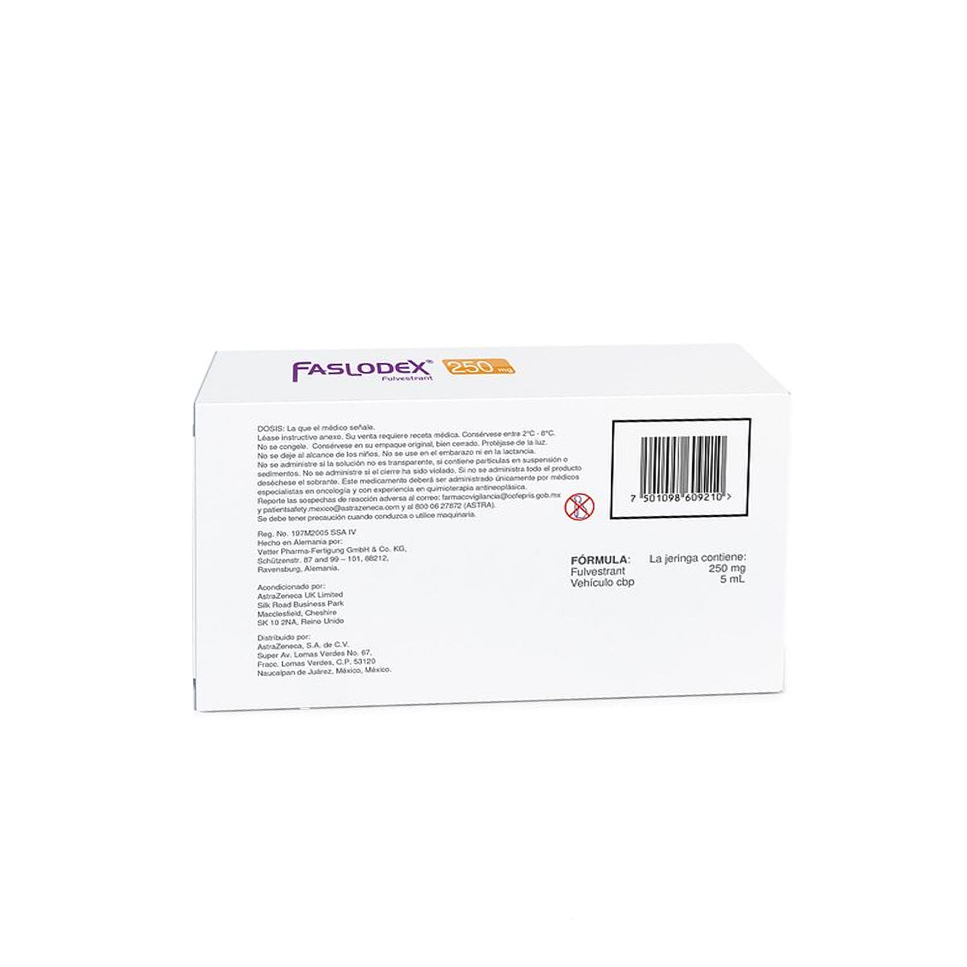 Faslodex 250 mg precio México