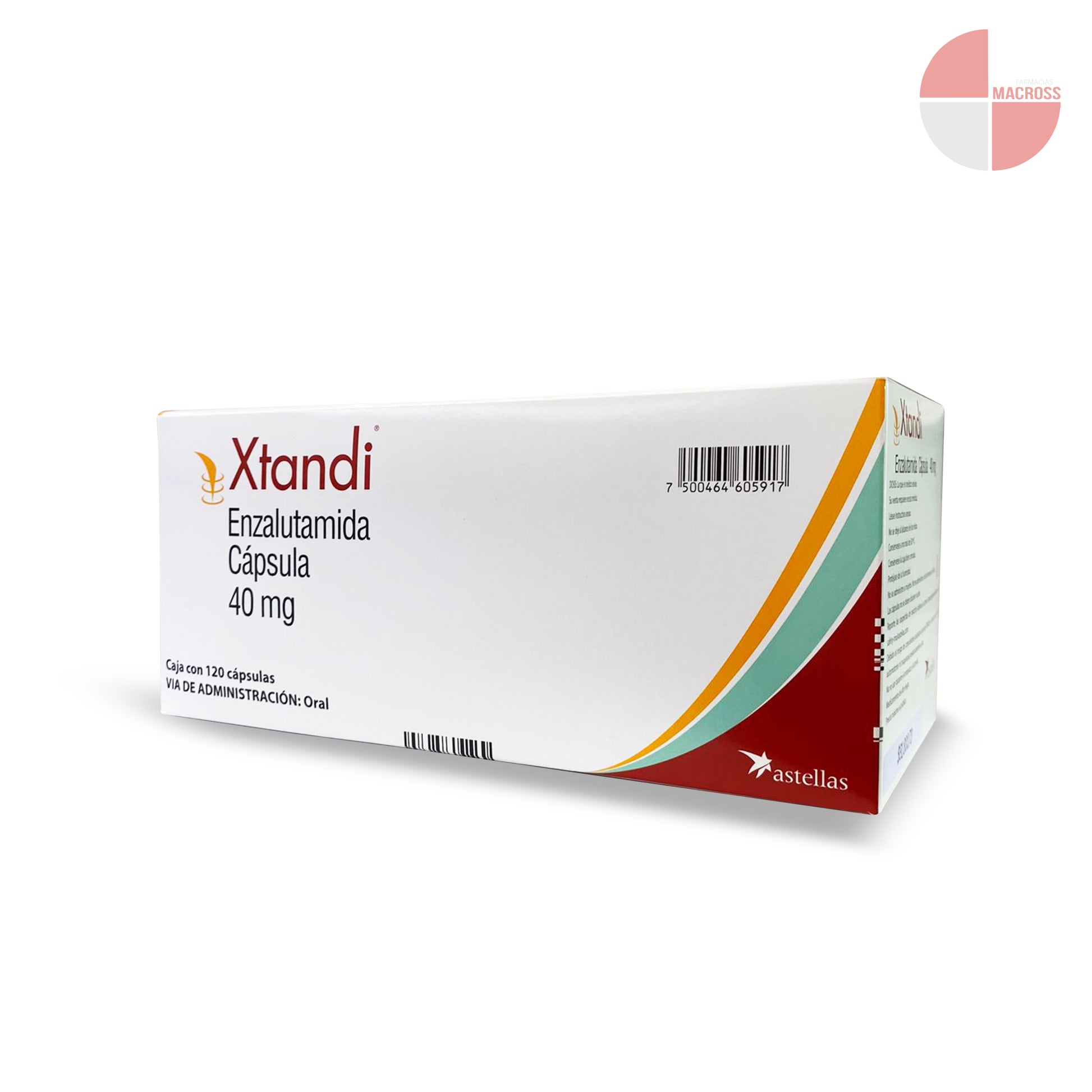 Xtandi 40 mg precio enzalutamida