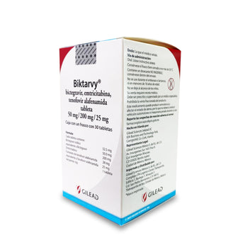 BIKTARVY 50 mg/200 mg/25 mg frasco 30 tabletas