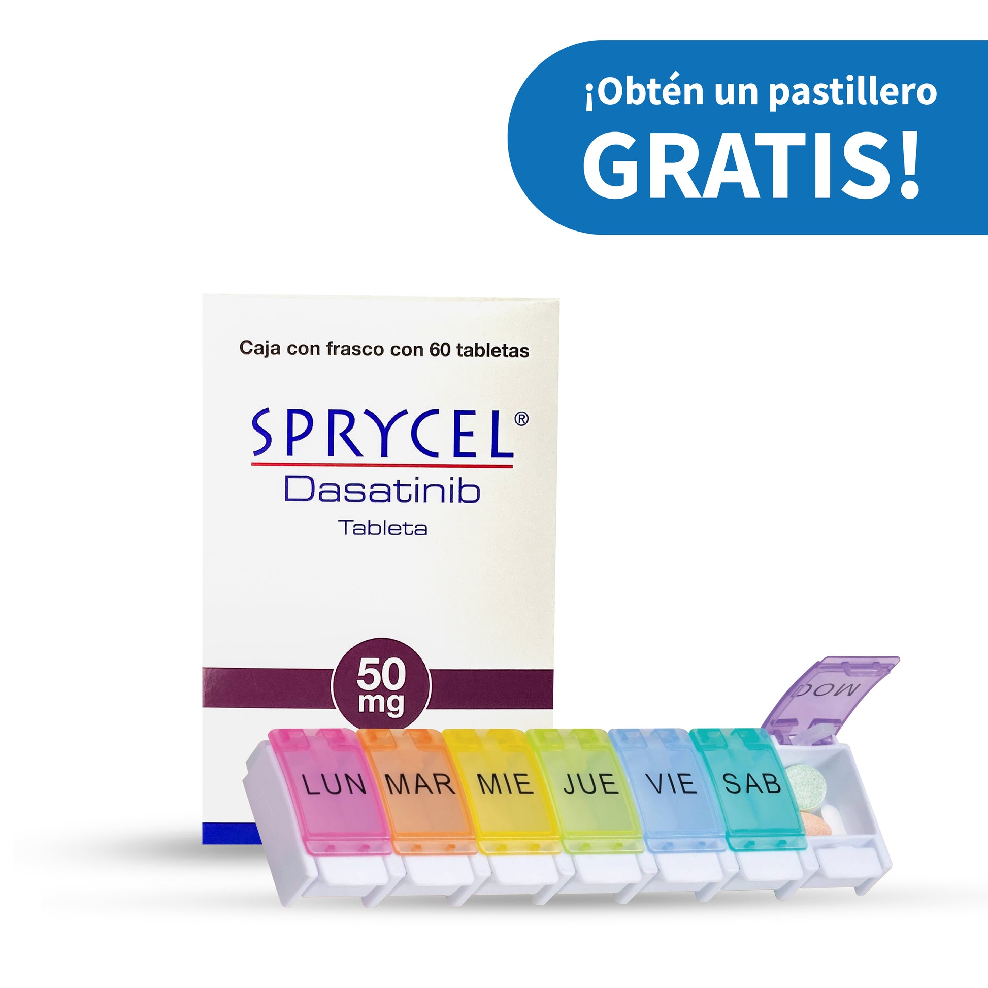 sprycel 50 mg dasatinib precio