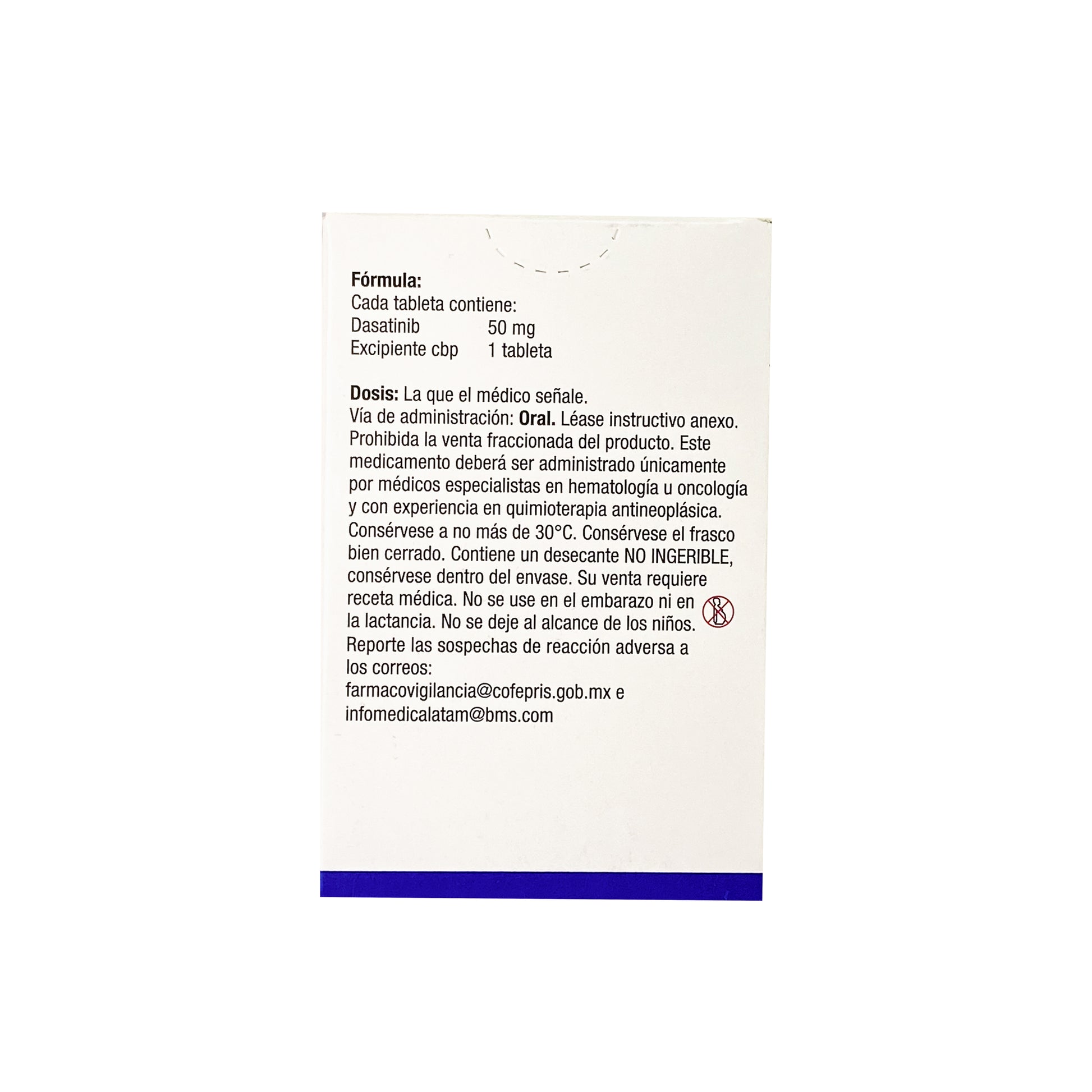 sprycel 50mg dasatinib precio