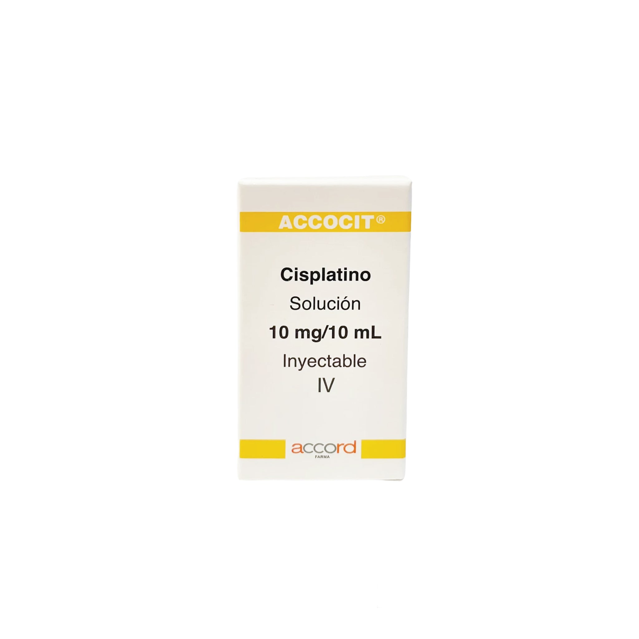 ACCOCIT Cisplatino 10 mg / 10 ml Solución Inyectable IV