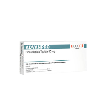 ADVANPRO Bicalutamida 50 mg caja con 28 Tabletas