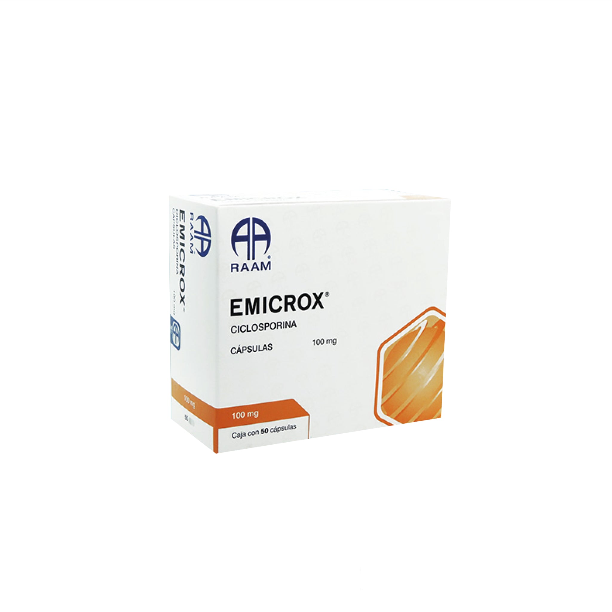 EMICROX 100 Mg Ciclosporina Caja 50 Cápsulas