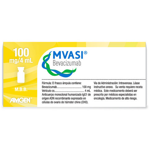 MVASI 100MG /4ML BEVACIZUMAB CAJA CON 1 FRASCO AMPULA