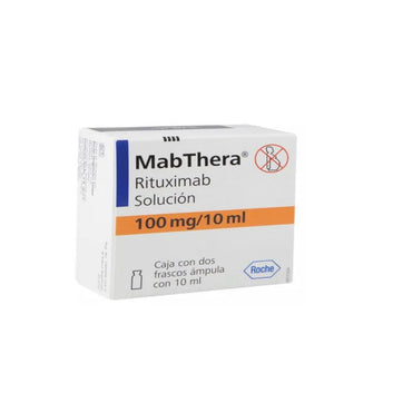 MABTHERA 100 mg/10 ml Caja con dos Frascos Ámpula c/10 ml