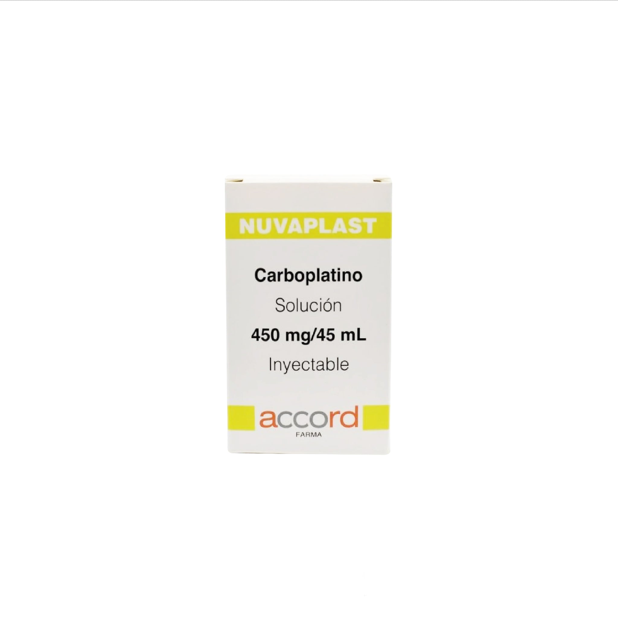 NUVAPLAST Carboplatino 450 mg / 45 ml Solución Inyectable