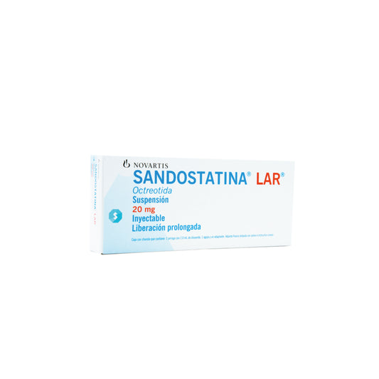 SANDOSTATINA LAR 20 mg Ocreotida suspensión inyectable