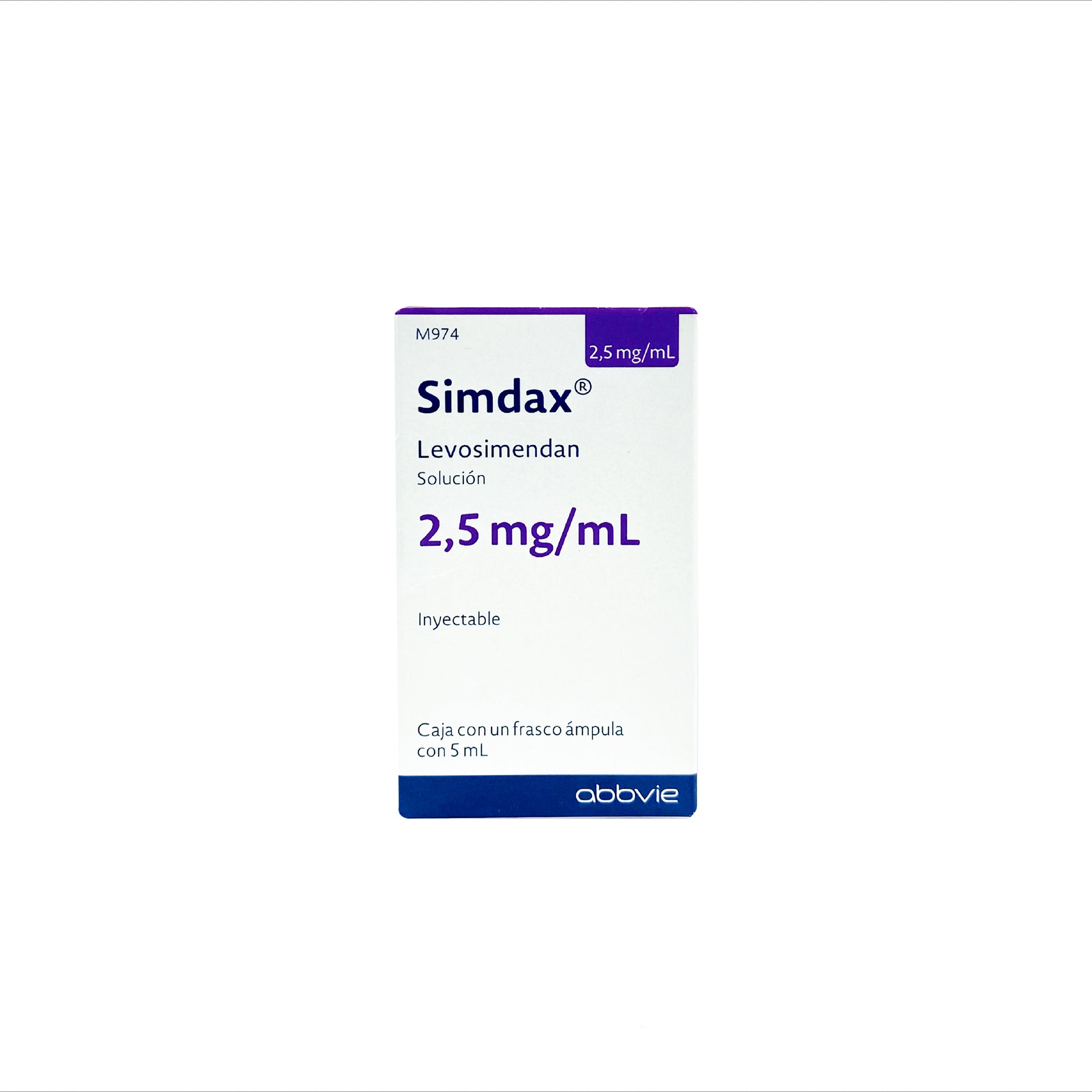 Simdax Inj SIMDAX Levosimendan 2,5 mg/ml frasco 5ml.