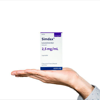 SIMDAX Levosimendan 2,5 mg/ml frasco 5ml.