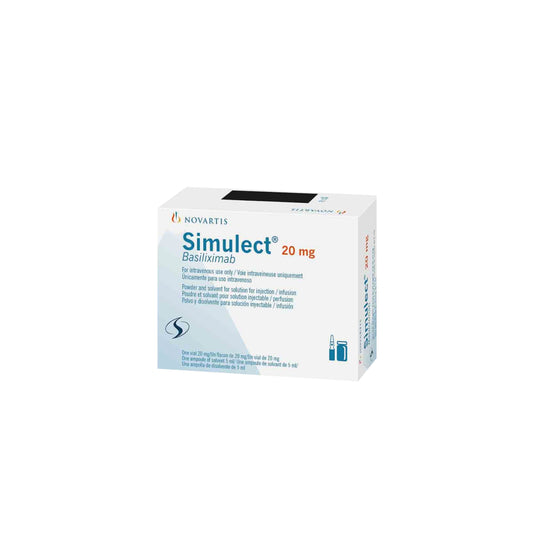SIMULECT 20 mg caja c/2 frascos ámpula