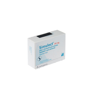 SIMULECT 20 mg caja c/2 frascos ámpula