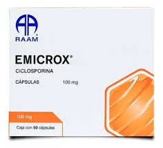 EMICROX 100 Mg Ciclosporina Caja 50 Cápsulas