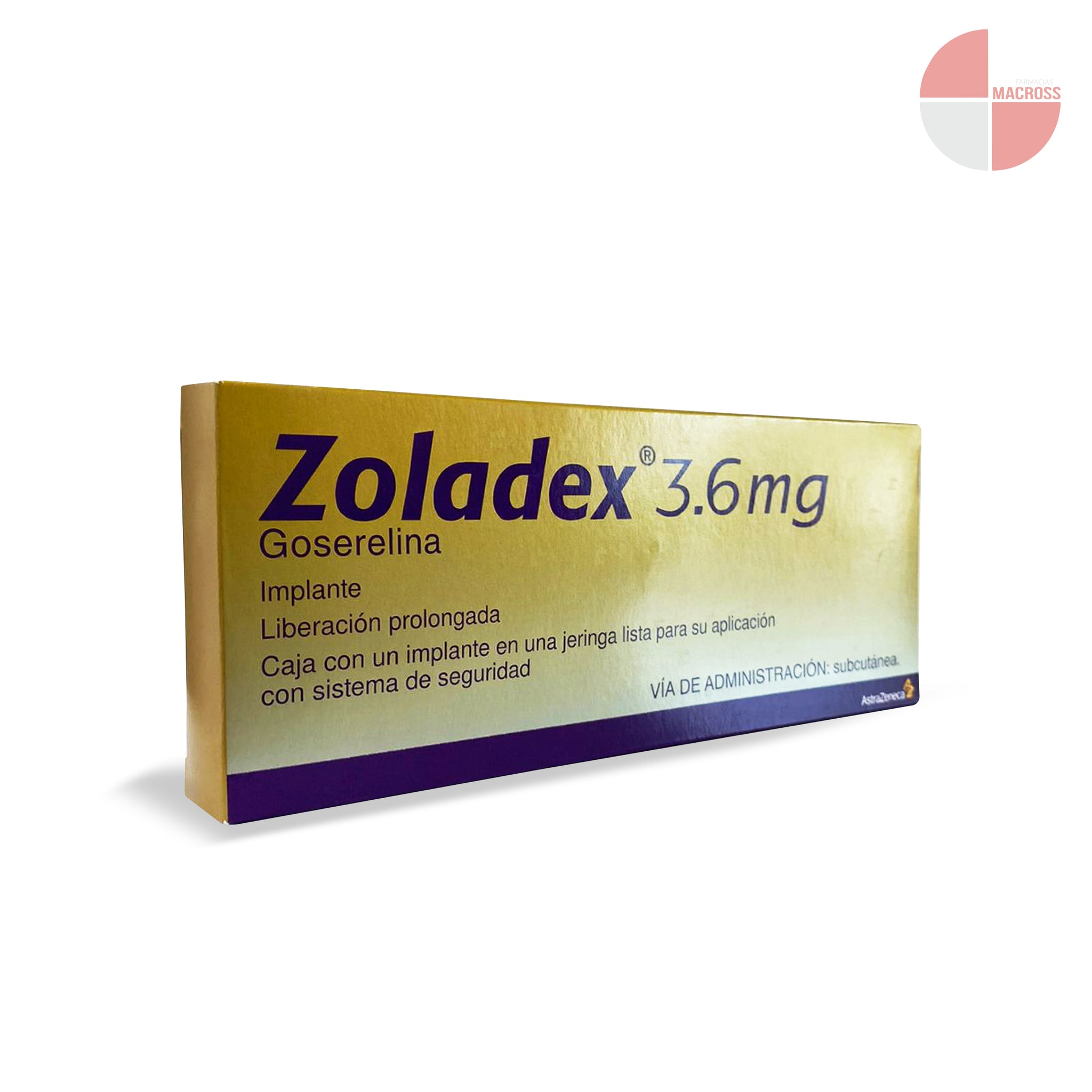 Zoladex 3.6 mg Liberacion Prolongada 1 Implante