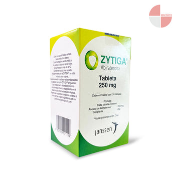 Zytiga 250 mg caja con frasco 120 tabletas