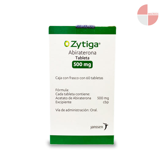 Zytiga 500 mg abiraterona con 60 tabletas