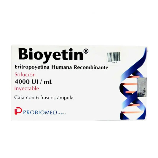 BIOYETIN 4000 UI/ml c/6 frascos ámpula